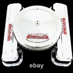 Chrometall Valve Covers And Air Cleaner Combo Fits Big Block Chevy 427 Moteurs