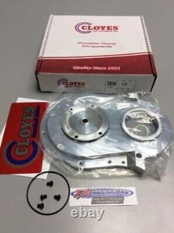 Cloyes 9-231 Couvercle de distribution en aluminium réglable à bouton rapide pour moteur BIG BLOCK Chevy