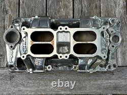 Collecteur d'admission Edelbrock Dual Quad 2x4 RPM Air Gap pour Petit bloc Chevy 7525 Sbc