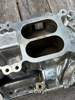 Collecteur d'admission Edelbrock Dual Quad 2x4 RPM Air Gap pour Petit bloc Chevy 7525 Sbc