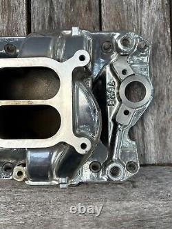 Collecteur d'admission Edelbrock Dual Quad 2x4 RPM Air Gap pour Petit bloc Chevy 7525 Sbc