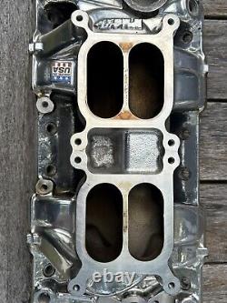 Collecteur d'admission Edelbrock Dual Quad 2x4 RPM Air Gap pour Petit bloc Chevy 7525 Sbc