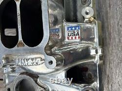 Collecteur d'admission Edelbrock Dual Quad 2x4 RPM Air Gap pour Petit bloc Chevy 7525 Sbc