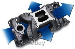 Collecteur d'admission Edelbrock Performer RPM AIR-Gap pour petit bloc Chevy 350