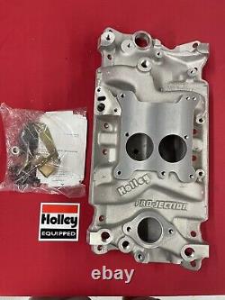 Collecteur d'admission Holley 300-49 EFI ProJection pour petits blocs Chevy 62-86