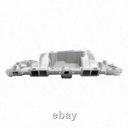 Collecteur d'admission Performer EPS avec tube de remplissage d'huile pour Chevrolet Small Block de 1955 à 1986