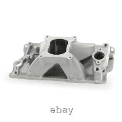 Collecteur d'admission à plan unique Stage 3 Small Block Chevy Engine Works 71355, satin