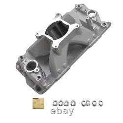 Collecteur d'admission à plan unique pour moteur Small Block de 1957 à 1995 Chevy SBC 350 400