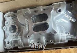 Collecteur d'admission en aluminium Edelbrock 2701 SBC Performer EPS pour Chevrolet Small Block 305 327 350