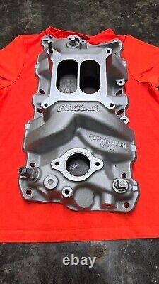 Collecteur d'admission en aluminium Edelbrock 7101 Performer RPM pour Small Block Chevrolet