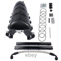 Collecteur d'admission multi-port Hi-Ram EFI LS pour GM SBC Gen III/IV V8 6.2L Noir