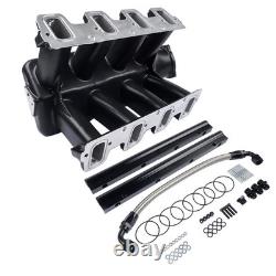 Collecteur d'admission multi-port Hi-Ram EFI LS pour GM SBC Gen III/IV V8 6.2L Noir