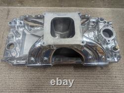 Collecteur d'admission poli Edelbrock Victor Jr #2904 BBC à port ovale Big Block Chevy