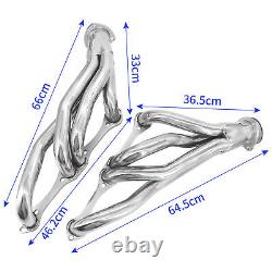 Collecteur d'échappement court en acier inoxydable pour Chevy 265-400 V8 Small Block SBC