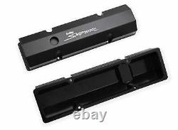 Couvercle de soupape en aluminium fabriqué par Sniper pour Chevy Small Block Noir 890010B