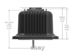 Couvercle de soupape en satin noir Holley avec provisions pour émissions pour moteur Small Block Chevy