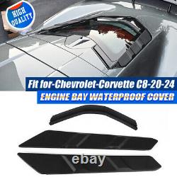 Couvercles de blocs de ventilation de baie arrière 3PCS pour modèles de coupé Corvette C8 TOUS 2020-2025