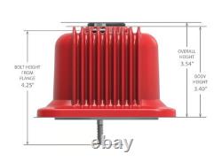 Couvercles de soupape à ailettes Holley 241-250 finition rouge brillant usinée