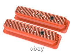 Couvercles de soupape nervurés Holley 241-249 pour moteurs Small Block Chevy