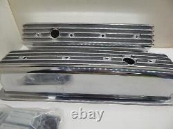 Couvercles de soupapes à ailettes en aluminium pour moteurs Sbc Small Block Chevy Vortec flambant neufs