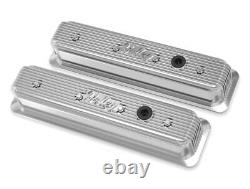 Couvercles de soupapes nervurés Holley 241-248 pour moteurs Small Block Chevy