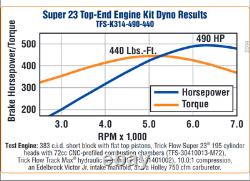 EN STOCK Kit de moteur haut de gamme Super 23 Trick Flow 490 HP pour Small Block Chevy NOUVEAU