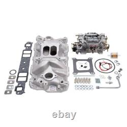 Edelbrock 2021 pour le kit de collecteur et de carburateur Performer Eps pour Chevrolet Small Block