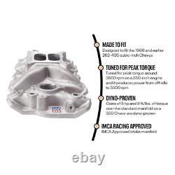 Edelbrock 2701 Performer EPS Aluminium pour moteur Small Block Chevy 305 327 350