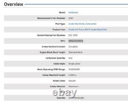 Edelbrock 2907 Victor 454-R Collecteur d'admission Big Block Chevy