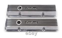 Ensemble de couvercles de soupapes pour moteur Edelbrock 4262, compatible avec Chevrolet Small-Block Gen I262 4.3L.