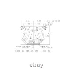 Holley 300-961 1900 Chevrolet Big Block Chevy Collecteur d'admission moteur