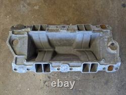 Intake Tunnel Ram Weiand Vintage Say Why-And Small Block Chevy pour carburateurs doubles