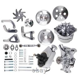 Kit de chrome pour petit bloc pour Chevrolet 302 305 350 400 avec pompe à eau longue 1958-1995