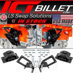Kit de conversion de montage moteur LT pour camion Chevy OBS 2WD 1988-1998 ICT Billet