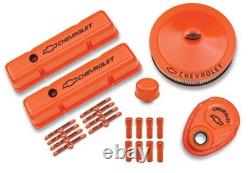 Kit de décoration de moteur Proform pour SBC 350 Chevy Small Block en acier orange