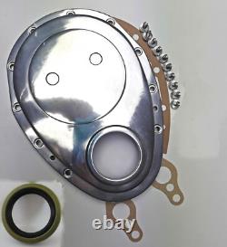 Kit de décoration de moteur poli à ailettes court pour Small Block Chevy SBC 350 400 de 1958 à 1979