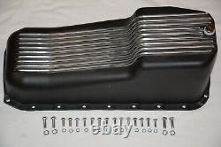 Kit de personnalisation moteur court noir à ailettes pour Small Block Chevy SBC 283 350 400 de 1958 à 1979