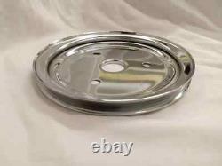 Kit de pompe à eau courte CHROME pour Small Block Chevy et poulie de vilebrequin à 1 / 1 rainure