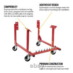Levier de moteur, montage à quatre points, 1 500 lb, compatible avec Small Block/Big Block Chevy
