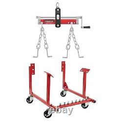 Levier de moteur, montage à quatre points, 1 500 lb, convient aux moteurs Small Block/Big Block Chevy