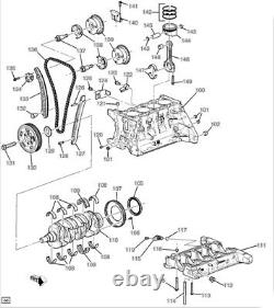 Nouveau bloc moteur Ecotec GM vide Non-Turbo 1.4L 2011-2015 Chevrolet Volt 1.4L
