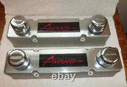 Nouvelles couvertures de soupapes personnalisées Avanti II avec bouchons de ventilation pour moteurs small block Chevy