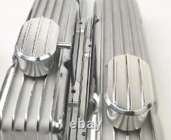 Petit bloc Chevy FINNED Alum Kit de toilette pour moteur Cache soupape 12 Filtre à air