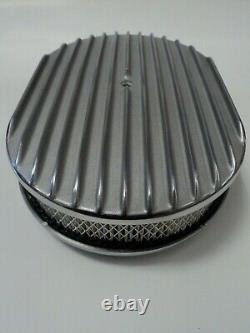 Petit bloc Chevy FINNED Alum Kit de toilette pour moteur Cache soupape 12 Filtre à air