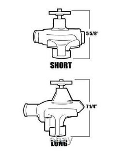 Petite pompe à eau pour Small Block Chevy SBC 305 327 350 383 400 V8 Kit de poulie CHROME