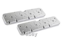 Plaques d'adaptation de couvercle de soupape Holley 241-296 LS en aluminium naturel