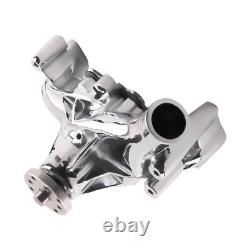Pompe à eau longue en chrome à débit élevé pour moteur petit bloc Chevy 283 305 350 400