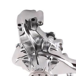 Pompe à eau longue en chrome à débit élevé pour moteur petit bloc Chevy 283 305 350 400
