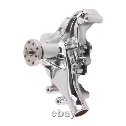 Pompe à eau longue en chrome à débit élevé pour moteur petit bloc Chevy 283 305 350 400