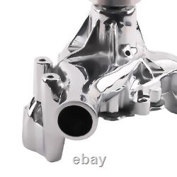 Pompe à eau longue en chrome à débit élevé pour moteur petit bloc Chevy 283 305 350 400